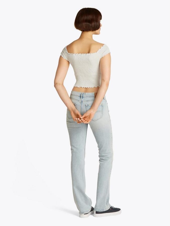 TOMMY JEANS Dames Tops & T-shirts Tjw Crp Smock Top Wit - Foto 8