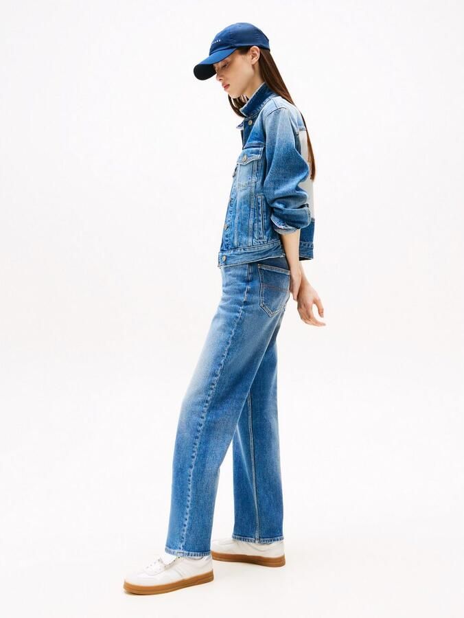 Tommy Jeans Straight fit jeans van katoenmix model 'LAYLA' - Foto 14