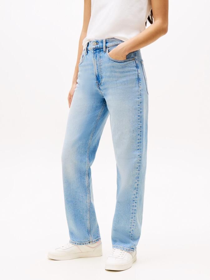 TOMMY JEANS Dames Jeans Layla Hr Slim Str Bi0112 Co Lichtblauw - Foto 9