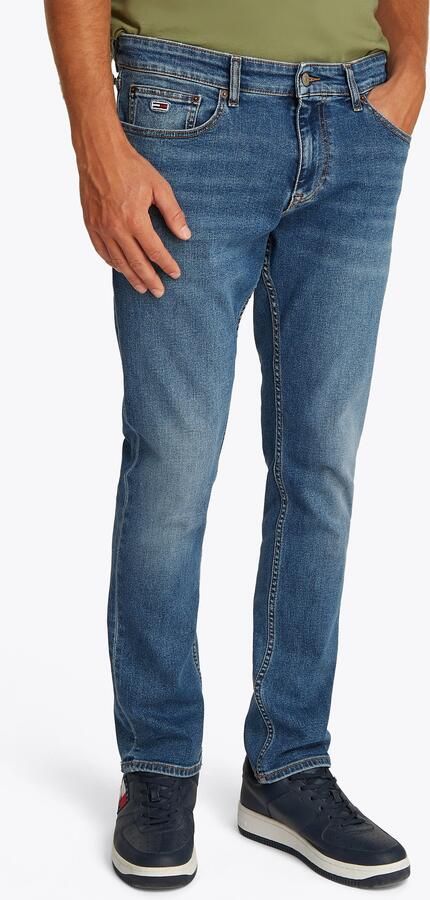 TOMMY JEANS Straight jeans SCANTON SLIM Met merkenlabel van leer achter - Foto 9