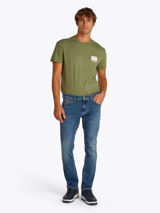 TOMMY JEANS Straight jeans SCANTON SLIM Met merkenlabel van leer achter - Foto 5