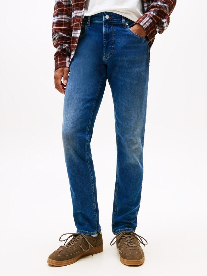 TOMMY JEANS Straight jeans SCANTON SLIM Met merkenlabel van leer achter - Foto 5