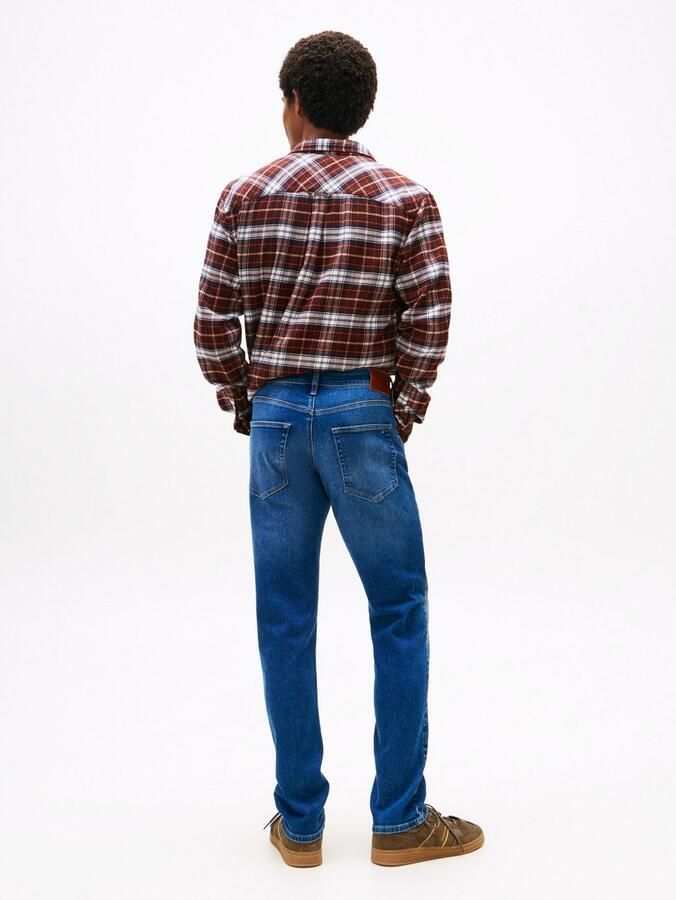 TOMMY JEANS Straight jeans SCANTON SLIM Met merkenlabel van leer achter - Foto 3