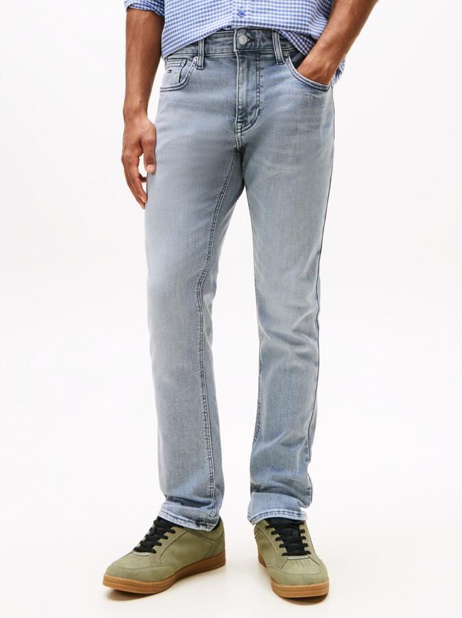 TOMMY JEANS Straight jeans SCANTON SLIM Met merkenlabel van leer achter - Foto 5