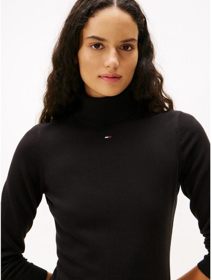 TOMMY JEANS Sweatjurk TJW ESS TURTLENECK SWEATER DRESS