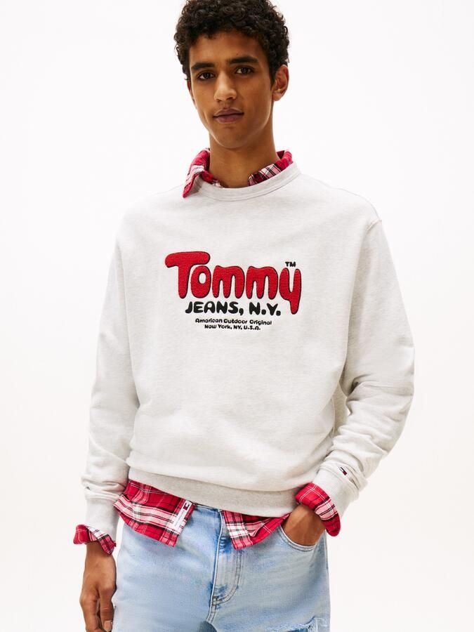TOMMY JEANS Sweatshirt Boucle Relaxed fit met ronde hals - Foto 5