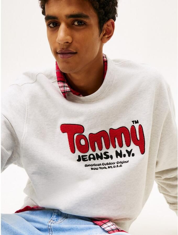 TOMMY JEANS Sweatshirt Boucle Relaxed fit met ronde hals - Foto 2