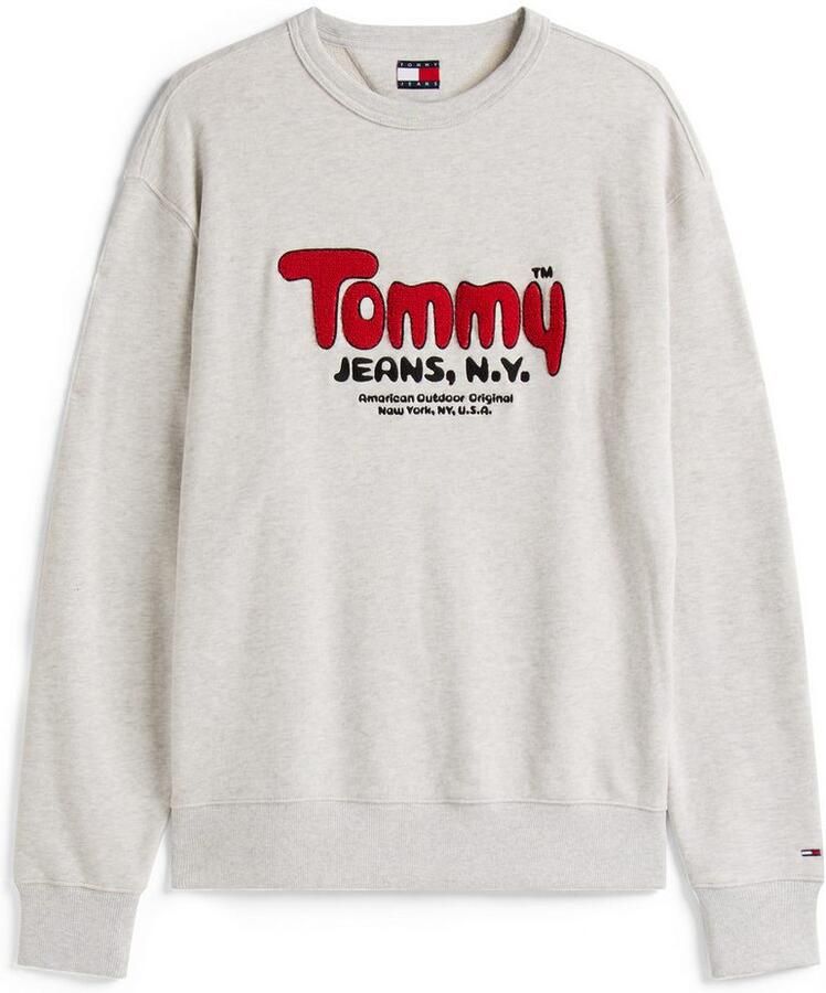 TOMMY JEANS Sweatshirt Boucle Relaxed fit met ronde hals