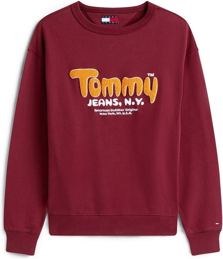 TOMMY JEANS Sweatshirt Boucle Relaxed fit met ronde hals