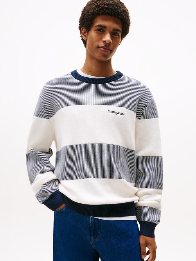 TOMMY JEANS Sweatshirt SCRIPT SWEAT Regular fit met ronde hals - Foto 5