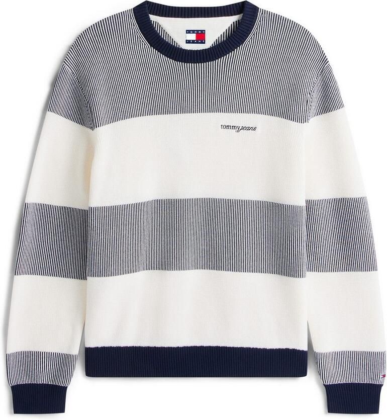 TOMMY JEANS Sweatshirt SCRIPT SWEAT Regular fit met ronde hals