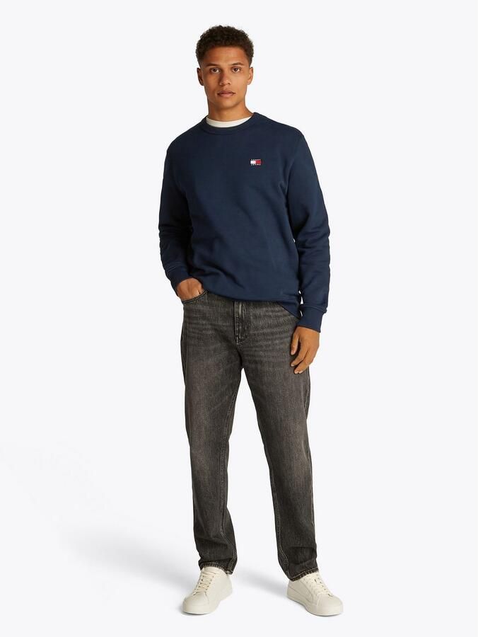 TOMMY JEANS Heren Truien & Vesten Tjm Reg Bagde Crew Ext Donkerblauw - Foto 6