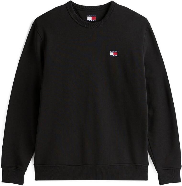 Tommy Jeans Zwarte Logo Katoenen Sweatshirt Black Heren - Foto 9