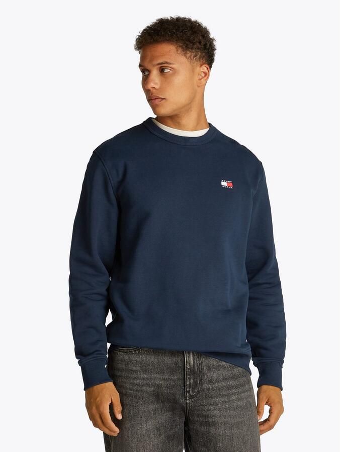TOMMY JEANS Heren Truien & Vesten Tjm Reg Bagde Crew Ext Donkerblauw - Foto 8