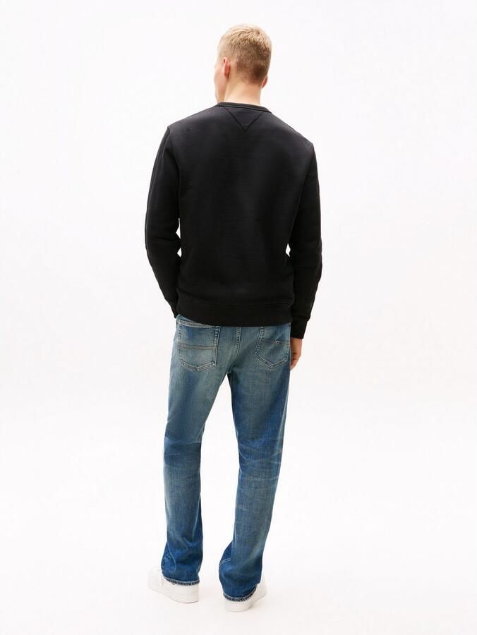 Tommy Jeans Zwarte Logo Katoenen Sweatshirt Black Heren - Foto 6