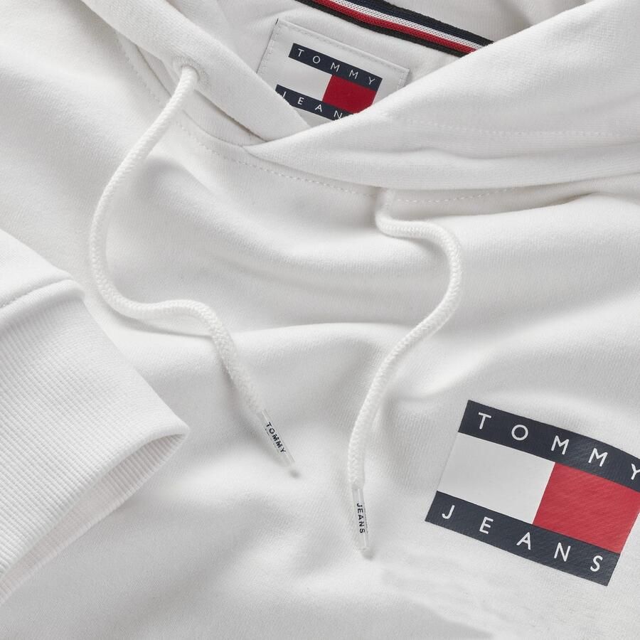 TOMMY JEANS Sweatshirt TJM REG ESSENTIAL FLAG HOOD EXT met bedrukte merklogo op borsthoogte - Foto 2