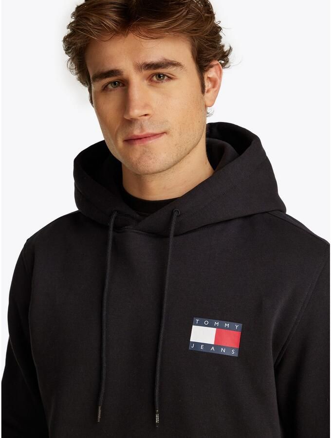 TOMMY JEANS Sweatshirt TJM REG ESSENTIAL FLAG HOOD EXT met bedrukte merklogo op borsthoogte - Foto 5