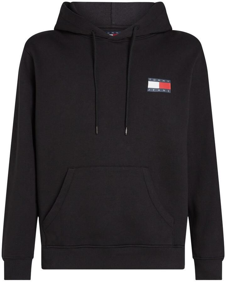 TOMMY JEANS Sweatshirt TJM REG ESSENTIAL FLAG HOOD EXT met bedrukte merklogo op borsthoogte
