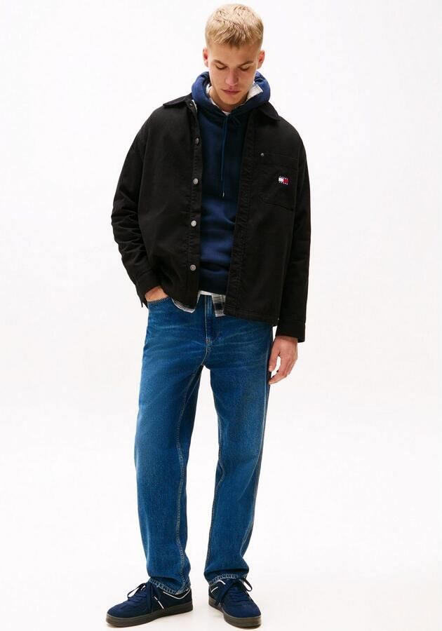 TOMMY JEANS Sweatshirt TJM REG ESSENTIAL FLAG HOOD EXT met bedrukte merklogo op borsthoogte - Foto 3