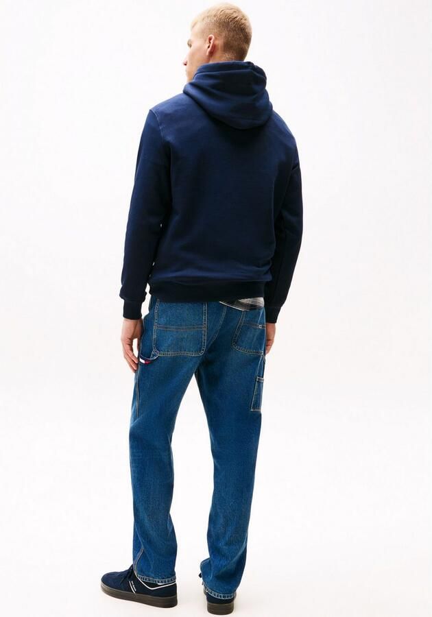 TOMMY JEANS Sweatshirt TJM REG ESSENTIAL FLAG HOOD EXT met bedrukte merklogo op borsthoogte - Foto 4