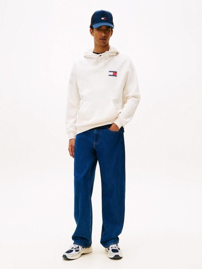 TOMMY JEANS Sweatshirt TJM REG ESSENTIAL FLAG HOOD EXT met bedrukte merklogo op borsthoogte - Foto 3