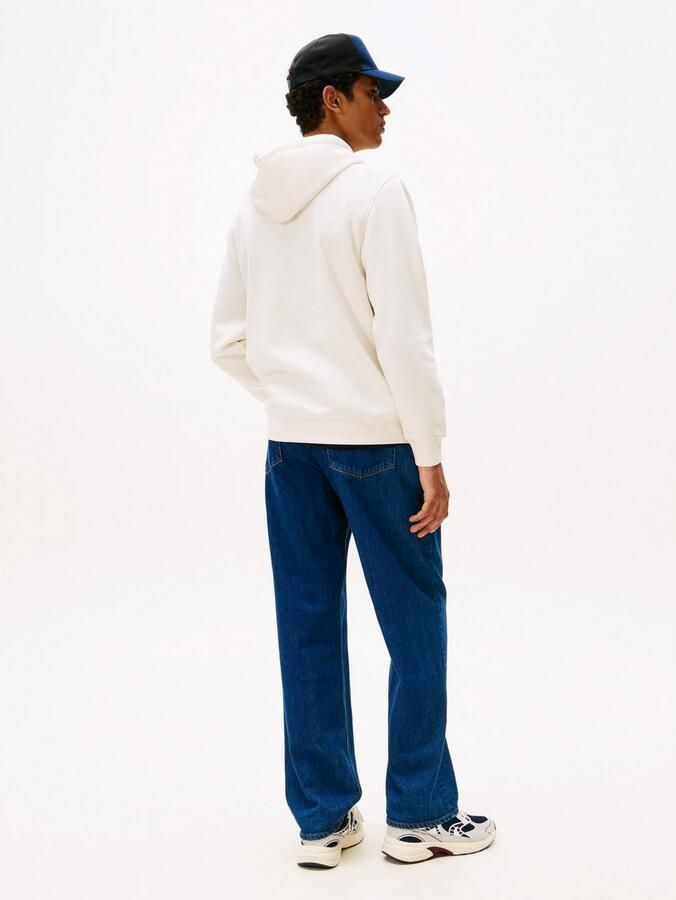 TOMMY JEANS Sweatshirt TJM REG ESSENTIAL FLAG HOOD EXT met bedrukte merklogo op borsthoogte - Foto 4