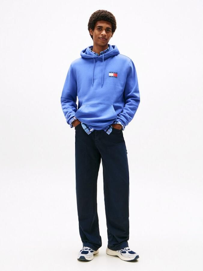 TOMMY JEANS Sweatshirt TJM REG ESSENTIAL FLAG HOOD EXT met bedrukte merklogo op borsthoogte - Foto 2