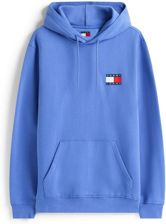 TOMMY JEANS Sweatshirt TJM REG ESSENTIAL FLAG HOOD EXT met bedrukte merklogo op borsthoogte - Foto 4