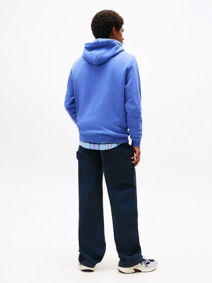 TOMMY JEANS Sweatshirt TJM REG ESSENTIAL FLAG HOOD EXT met bedrukte merklogo op borsthoogte - Foto 3