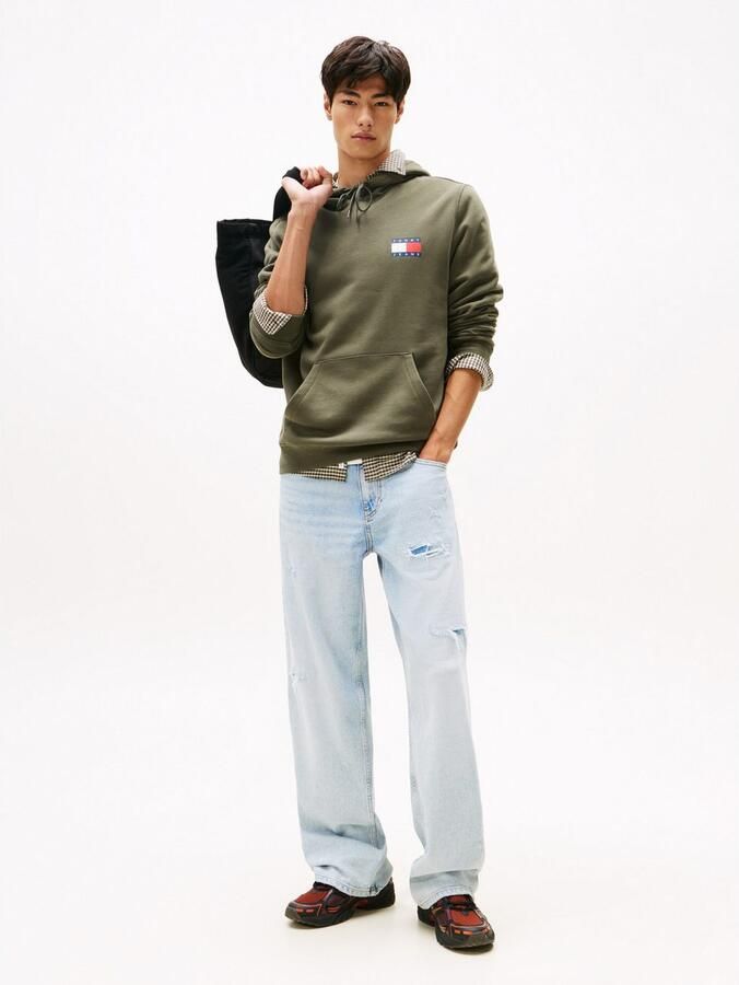 TOMMY JEANS Sweatshirt TJM REG ESSENTIAL FLAG HOOD EXT met bedrukte merklogo op borsthoogte - Foto 2