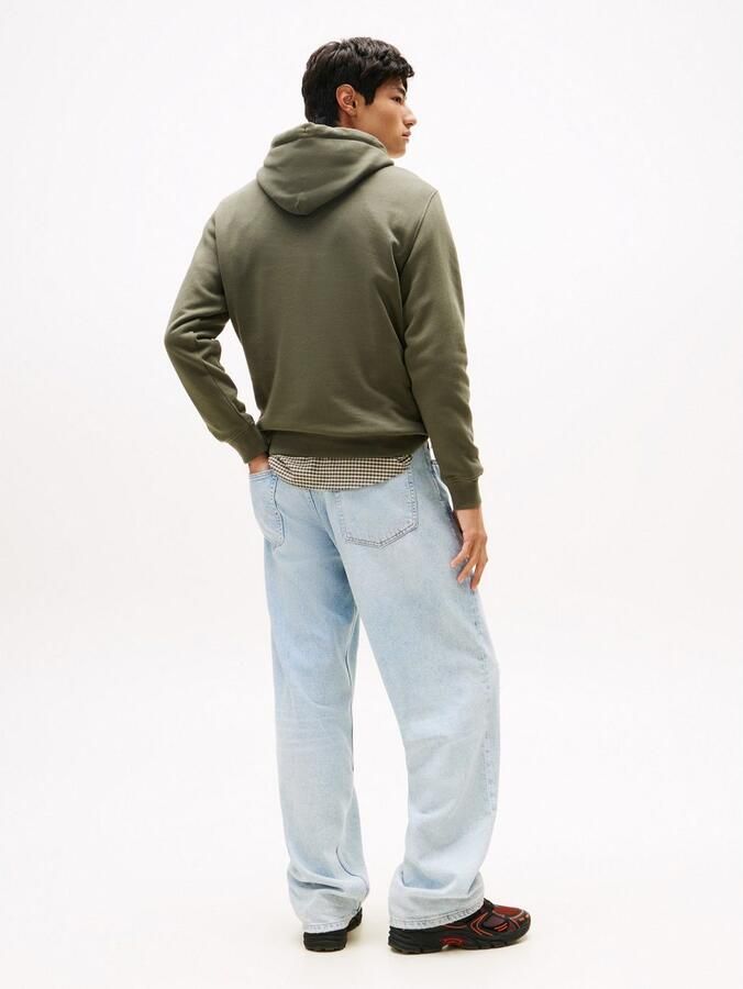 TOMMY JEANS Sweatshirt TJM REG ESSENTIAL FLAG HOOD EXT met bedrukte merklogo op borsthoogte - Foto 3