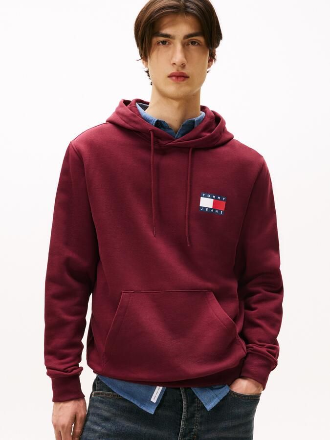 TOMMY JEANS Sweatshirt TJM REG ESSENTIAL FLAG HOOD EXT met bedrukte merklogo op borsthoogte - Foto 5