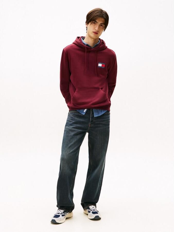 TOMMY JEANS Sweatshirt TJM REG ESSENTIAL FLAG HOOD EXT met bedrukte merklogo op borsthoogte - Foto 2