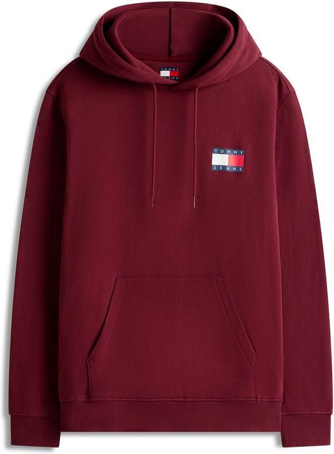 TOMMY JEANS Sweatshirt TJM REG ESSENTIAL FLAG HOOD EXT met bedrukte merklogo op borsthoogte - Foto 4