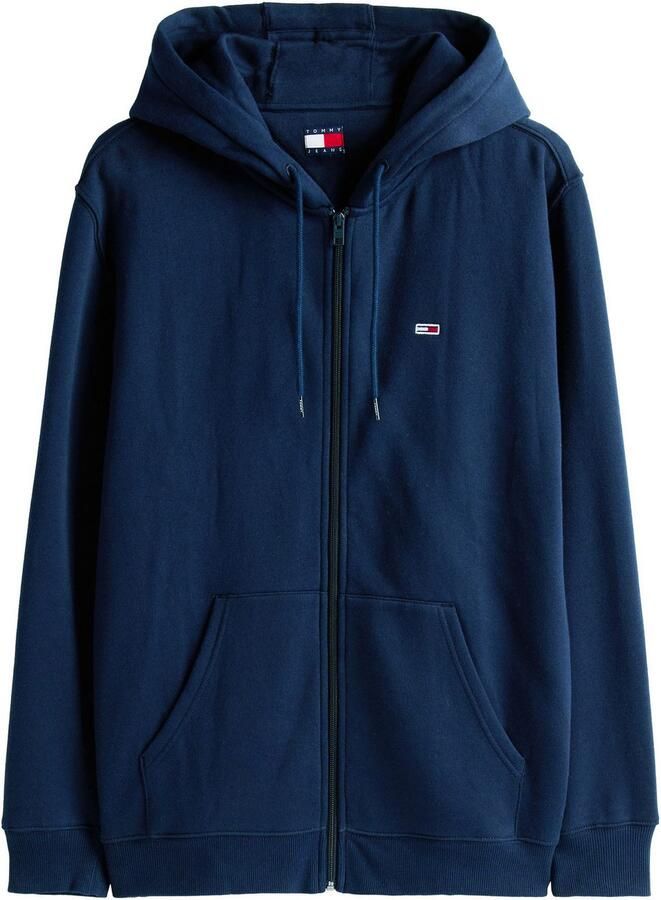 TOMMY JEANS Sweatshirt TJM REG S FLAG ZIP FLEECE THRU met geborduurd merklogo op borsthoogte - Foto 2