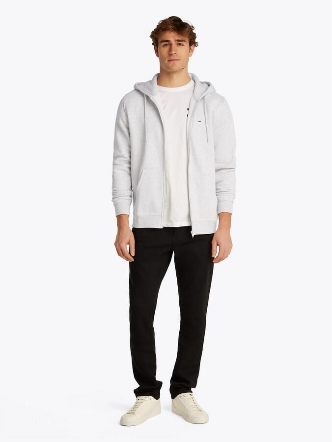 TOMMY JEANS Sweatshirt TJM REG S FLAG ZIP FLEECE THRU met geborduurd merklogo op borsthoogte - Foto 3