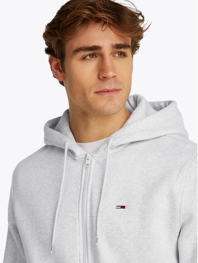 TOMMY JEANS Sweatshirt TJM REG S FLAG ZIP FLEECE THRU met geborduurd merklogo op borsthoogte - Foto 2