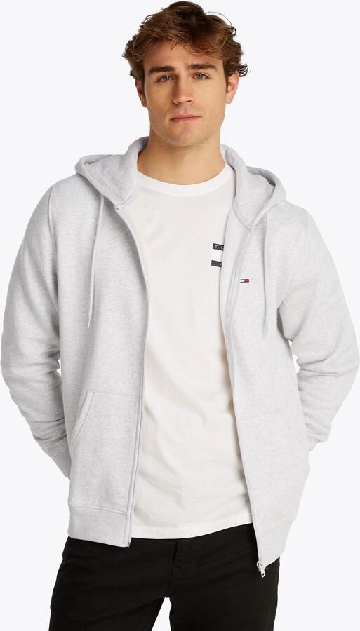 TOMMY JEANS Sweatshirt TJM REG S FLAG ZIP FLEECE THRU met geborduurd merklogo op borsthoogte - Foto 7