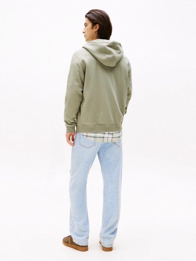 TOMMY JEANS Sweatshirt TJM REG S FLAG ZIP FLEECE THRU met geborduurd merklogo op borsthoogte - Foto 4