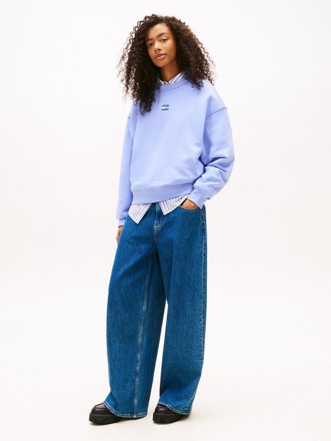 TOMMY JEANS Sweatshirt TJW BXY BADGE met drop-shoulder design en logo aan de voorkant - Foto 6