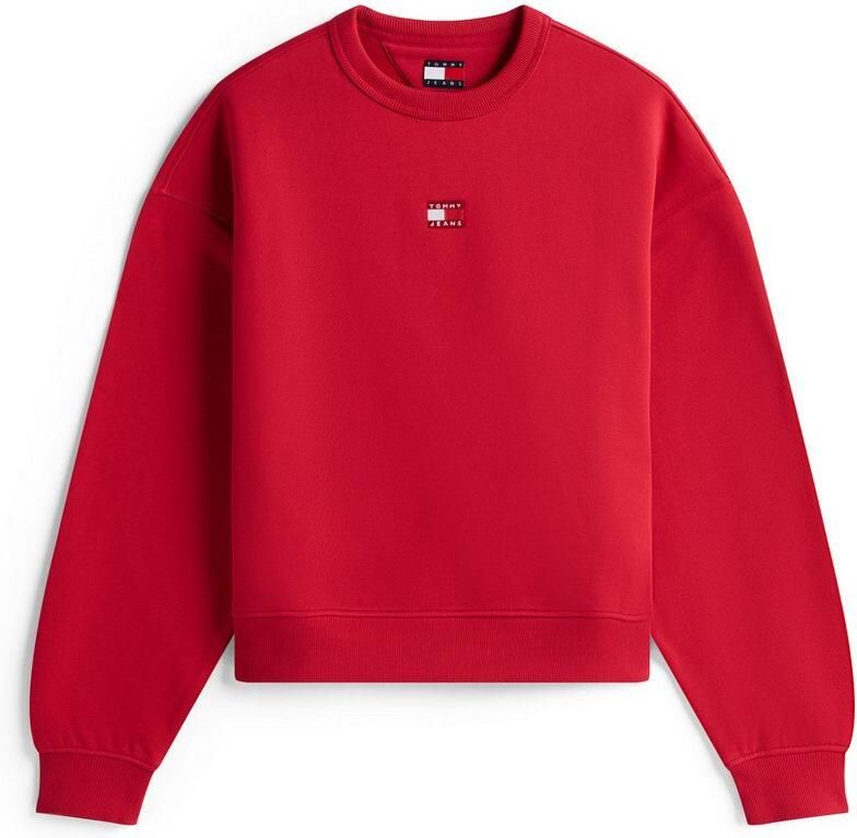 TOMMY JEANS Sweatshirt TJW BXY BADGE met drop-shoulder design en logo aan de voorkant - Foto 3