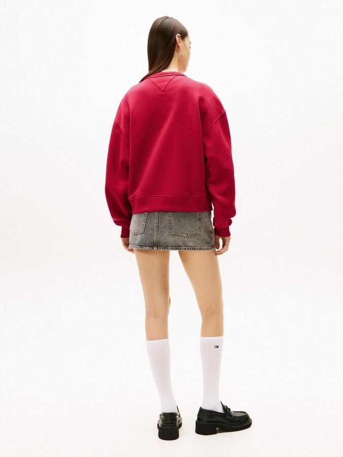 TOMMY JEANS Sweatshirt TJW BXY BADGE met drop-shoulder design en logo aan de voorkant - Foto 2