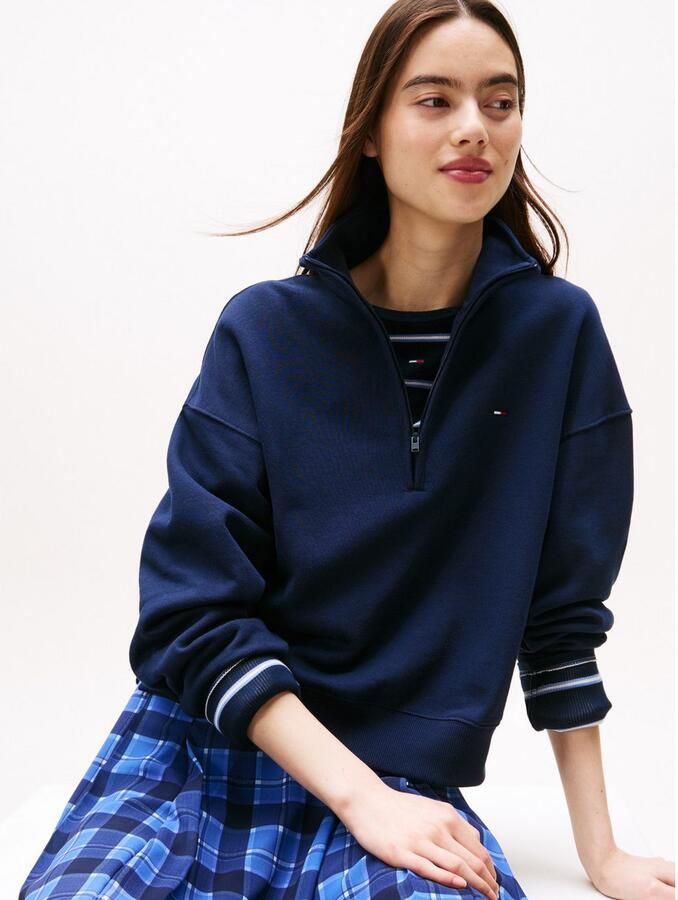 TOMMY JEANS Sweatshirt TJW BXY S-FLAG 1 4 ZIP - Foto 2