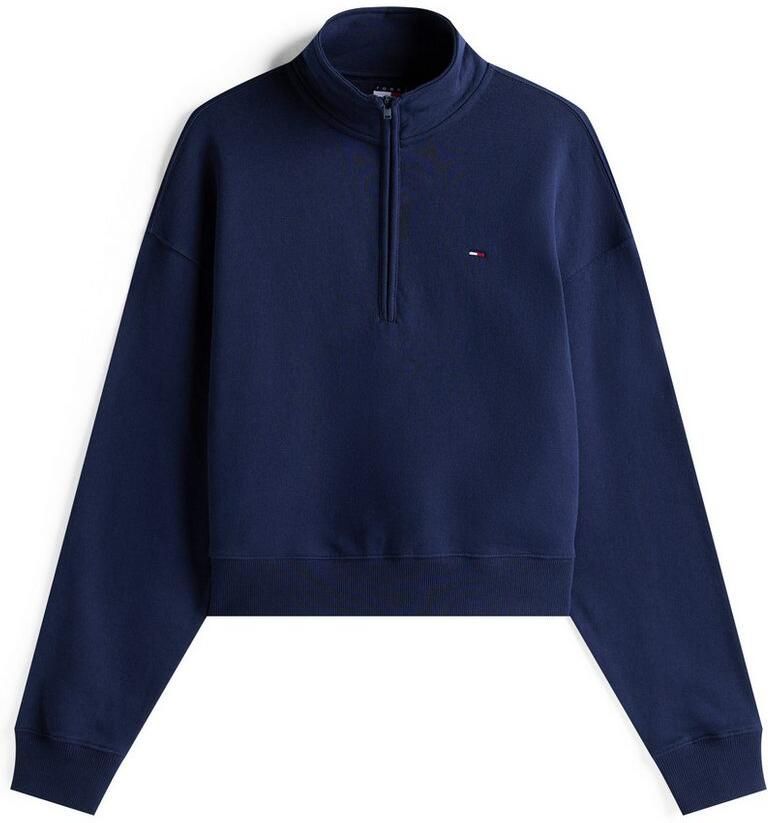 TOMMY JEANS Sweatshirt TJW BXY S-FLAG 1 4 ZIP