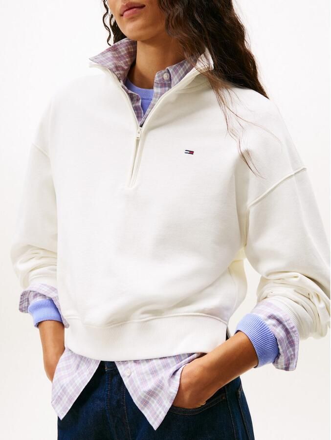 TOMMY JEANS Sweatshirt TJW BXY S-FLAG 1 4 ZIP - Foto 2