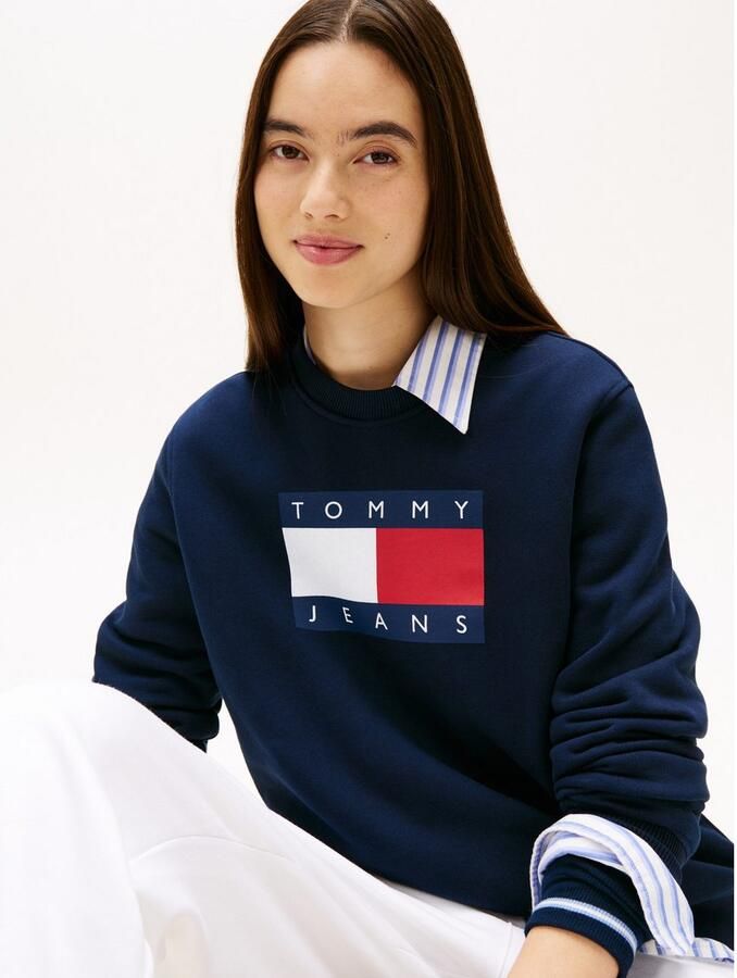 TOMMY JEANS Sweatshirt TJW REG TJ FLAG CREW - Foto 2