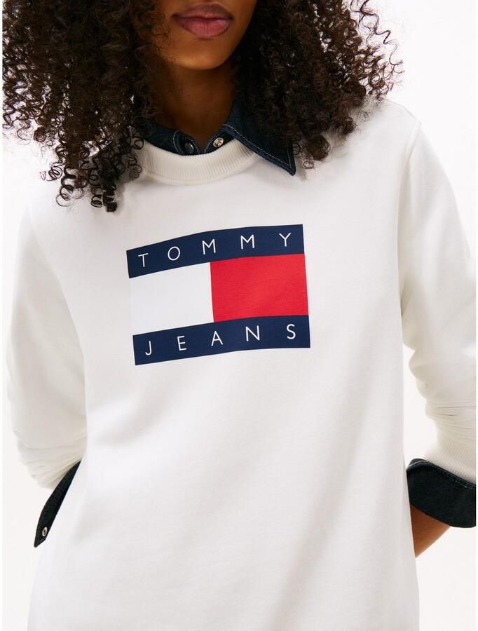 TOMMY JEANS Sweatshirt TJW REG TJ FLAG CREW - Foto 4