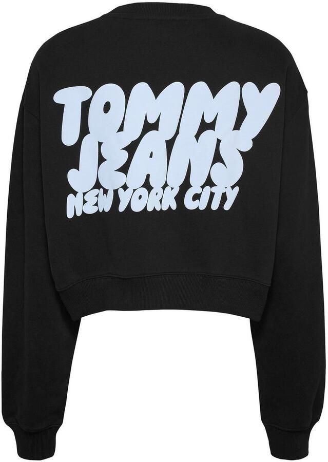 TOMMY JEANS Sweatshirt TJW RLX CRP TJ BUBBLE CREW met grote logoprint op de rug - Foto 6