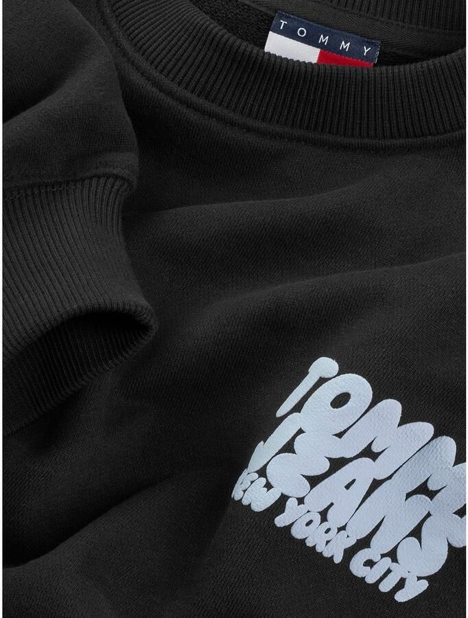TOMMY JEANS Sweatshirt TJW RLX CRP TJ BUBBLE CREW met grote logoprint op de rug - Foto 2
