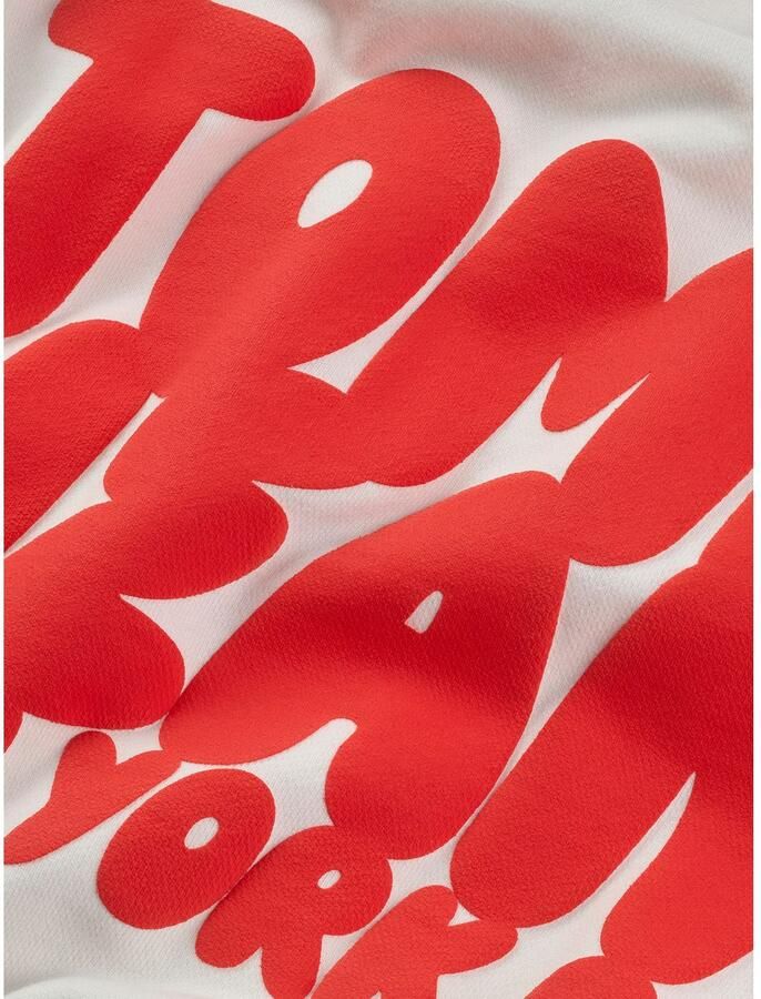 TOMMY JEANS Sweatshirt TJW RLX CRP TJ BUBBLE CREW met grote logoprint op de rug